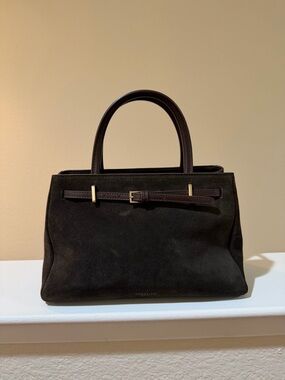 Verafied - ESPRESSO SUEDE BOOK TOTE BAG